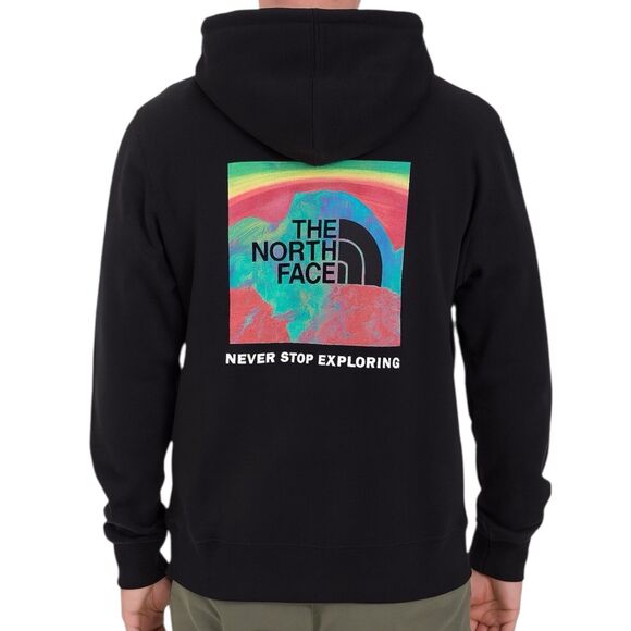 The North Face Hoodie Mens XXL Black Pullover Sweatshirt Graphic Logo Explore - Picture 1 of 15